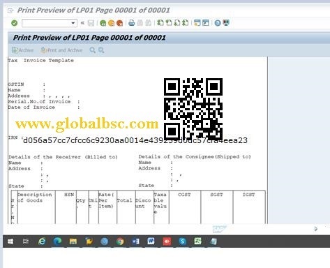 GST E invoicing